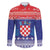 Croatia Christmas Family Matching Mermaid Dress and Hawaiian Shirt Coat Of Arms Sretan Bozic