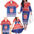 Croatia Christmas Family Matching Off The Shoulder Long Sleeve Dress and Hawaiian Shirt Coat Of Arms Sretan Bozic - Wonder Print Shop