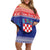 Croatia Christmas Family Matching Off Shoulder Short Dress and Hawaiian Shirt Coat Of Arms Sretan Bozic