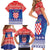 Croatia Christmas Family Matching Short Sleeve Bodycon Dress and Hawaiian Shirt Coat Of Arms Sretan Bozic