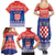 Croatia Christmas Family Matching Summer Maxi Dress and Hawaiian Shirt Coat Of Arms Sretan Bozic