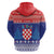 Croatia Christmas Hoodie Coat Of Arms Sretan Bozic - Wonder Print Shop