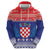 Croatia Christmas Hoodie Coat Of Arms Sretan Bozic - Wonder Print Shop