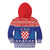 Croatia Christmas Kid Hoodie Coat Of Arms Sretan Bozic - Wonder Print Shop