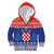 Croatia Christmas Kid Hoodie Coat Of Arms Sretan Bozic - Wonder Print Shop