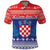 Croatia Christmas Polo Shirt Coat Of Arms Sretan Bozic