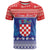 Croatia Christmas T Shirt Coat Of Arms Sretan Bozic - Wonder Print Shop