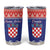 Croatia Christmas Tumbler Cup Coat Of Arms Sretan Bozic - Wonder Print Shop