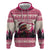 Croatia Christmas Hoodie Pine Marten Playing Violin - Dark Pink Color - Wonder Print Shop