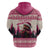 Croatia Christmas Hoodie Pine Marten Playing Violin - Dark Pink Color - Wonder Print Shop