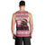 Croatia Christmas Men Tank Top Pine Marten Playing Violin - Dark Pink Color - Wonder Print Shop