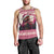 Croatia Christmas Men Tank Top Pine Marten Playing Violin - Dark Pink Color - Wonder Print Shop