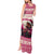 Croatia Christmas Tank Maxi Dress Pine Marten Playing Violin - Dark Pink Color - Wonder Print Shop