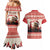 Croatia Christmas Couples Matching Mermaid Dress and Hawaiian Shirt Pine Marten Playing Violin - Red Color