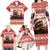 Croatia Christmas Family Matching Long Sleeve Bodycon Dress and Hawaiian Shirt Pine Marten Playing Violin - Red Color