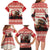 Croatia Christmas Family Matching Long Sleeve Bodycon Dress and Hawaiian Shirt Pine Marten Playing Violin - Red Color