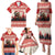 Croatia Christmas Family Matching Puletasi and Hawaiian Shirt Pine Marten Playing Violin - Red Color