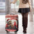 Croatia Christmas Luggage Cover Pine Marten Playing Violin - Red Color - Wonder Print Shop