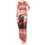 Croatia Christmas Tank Maxi Dress Pine Marten Playing Violin - Red Color - Wonder Print Shop