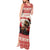 Croatia Christmas Tank Maxi Dress Pine Marten Playing Violin - Red Color - Wonder Print Shop