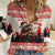 Croatia Christmas Women Casual Shirt Pine Marten Playing Violin - Red Color