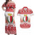 Malta Christmas Couples Matching Off Shoulder Maxi Dress and Hawaiian Shirt Coat Of Arms il-Milied it-Tajjeb - Wonder Print Shop