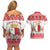 Malta Christmas Couples Matching Off Shoulder Short Dress and Hawaiian Shirt Coat Of Arms il-Milied it-Tajjeb - Wonder Print Shop