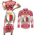 Malta Christmas Couples Matching Short Sleeve Bodycon Dress and Long Sleeve Button Shirt Coat Of Arms il-Milied it-Tajjeb - Wonder Print Shop