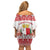 Malta Christmas Off Shoulder Short Dress Coat Of Arms il-Milied it-Tajjeb - Wonder Print Shop