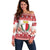 Malta Christmas Off Shoulder Sweater Coat Of Arms il-Milied it-Tajjeb - Wonder Print Shop