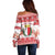 Malta Christmas Off Shoulder Sweater Coat Of Arms il-Milied it-Tajjeb - Wonder Print Shop