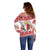 Malta Christmas Off Shoulder Sweater Coat Of Arms il-Milied it-Tajjeb - Wonder Print Shop