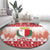 Malta Christmas Round Carpet Coat Of Arms il-Milied it-Tajjeb