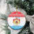 Luxembourg Christmas Ceramic Ornament Coat Of Arms Schei Chreschtdeeg