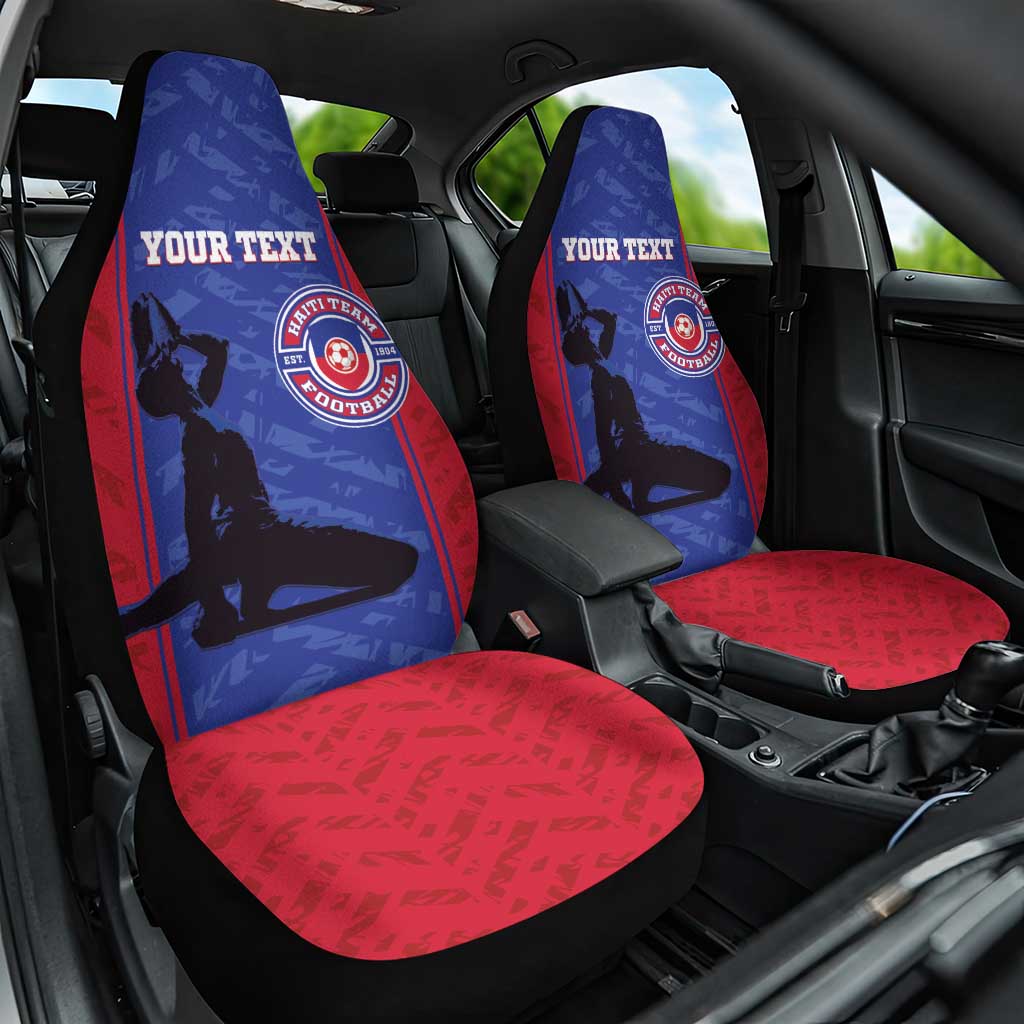 Custom Haiti Football Car Seat Cover Go Les Grenadiers - Wonder Print Shop