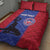 Custom Haiti Football Quilt Bed Set Go Les Grenadiers - Wonder Print Shop