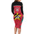 Custom Mozambique Football Long Sleeve Bodycon Dress Go Os Mambas - Wonder Print Shop