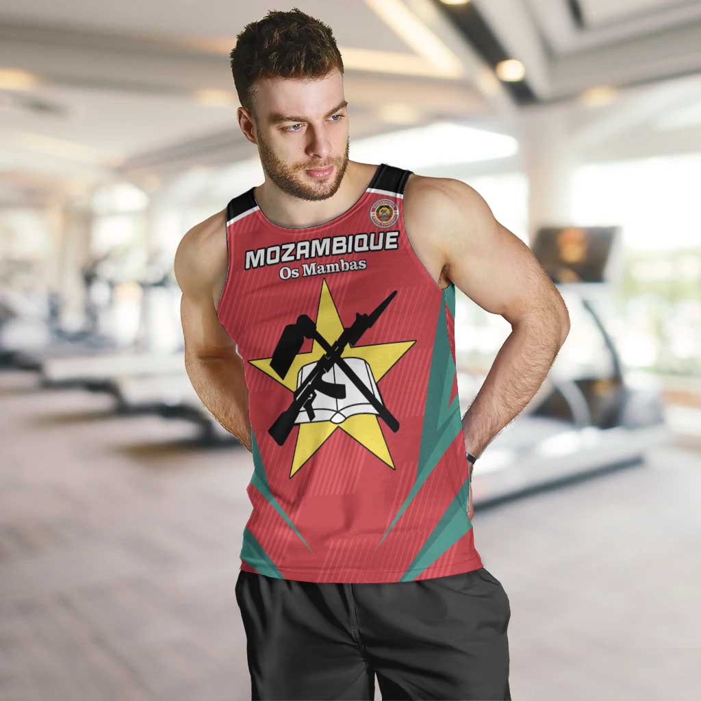 Custom Mozambique Football Men Tank Top Go Os Mambas