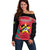 Custom Mozambique Football Off Shoulder Sweater Go Os Mambas