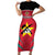 Custom Mozambique Football Short Sleeve Bodycon Dress Go Os Mambas - Wonder Print Shop