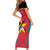 Custom Mozambique Football Short Sleeve Bodycon Dress Go Os Mambas - Wonder Print Shop