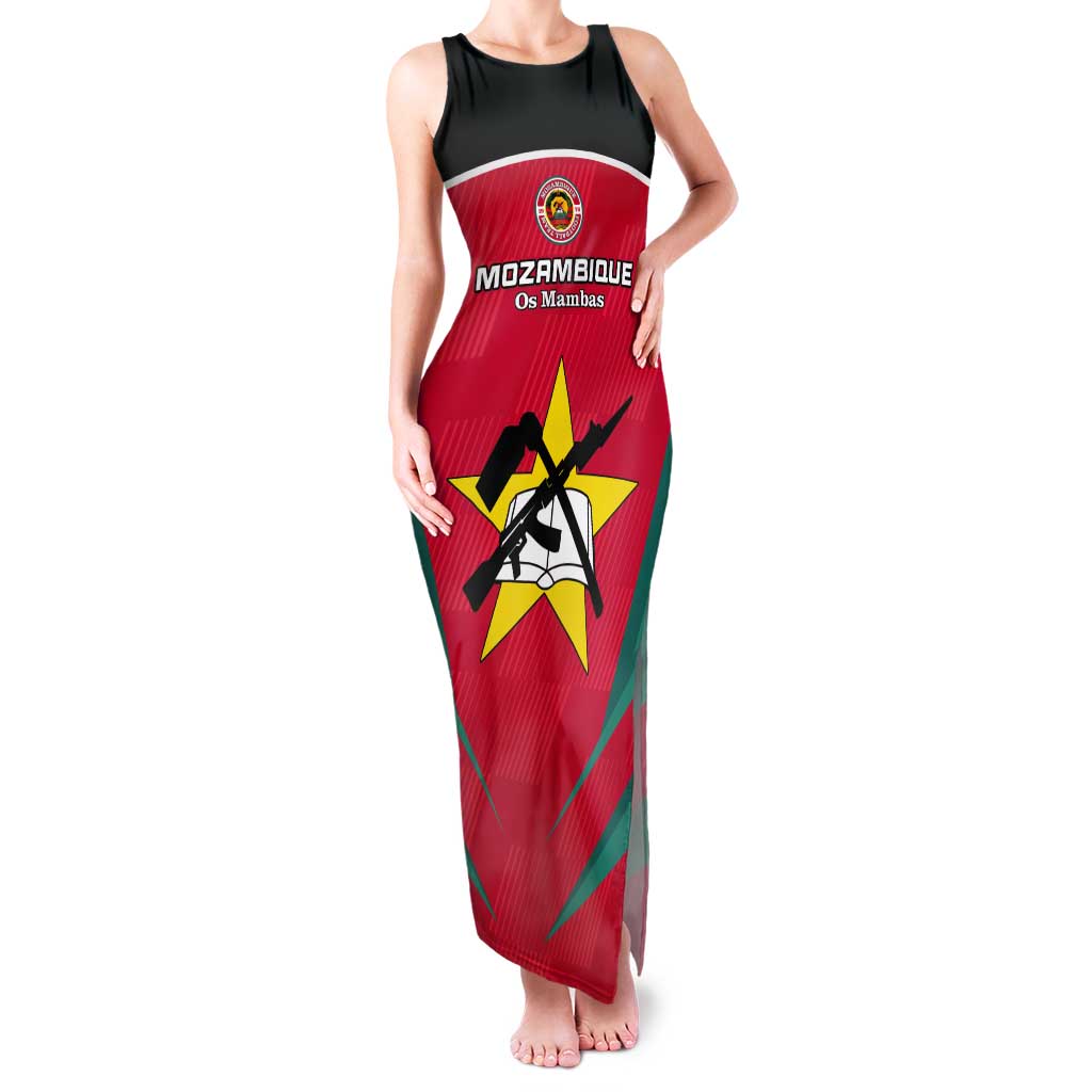 Custom Mozambique Football Tank Maxi Dress Go Os Mambas - Wonder Print Shop