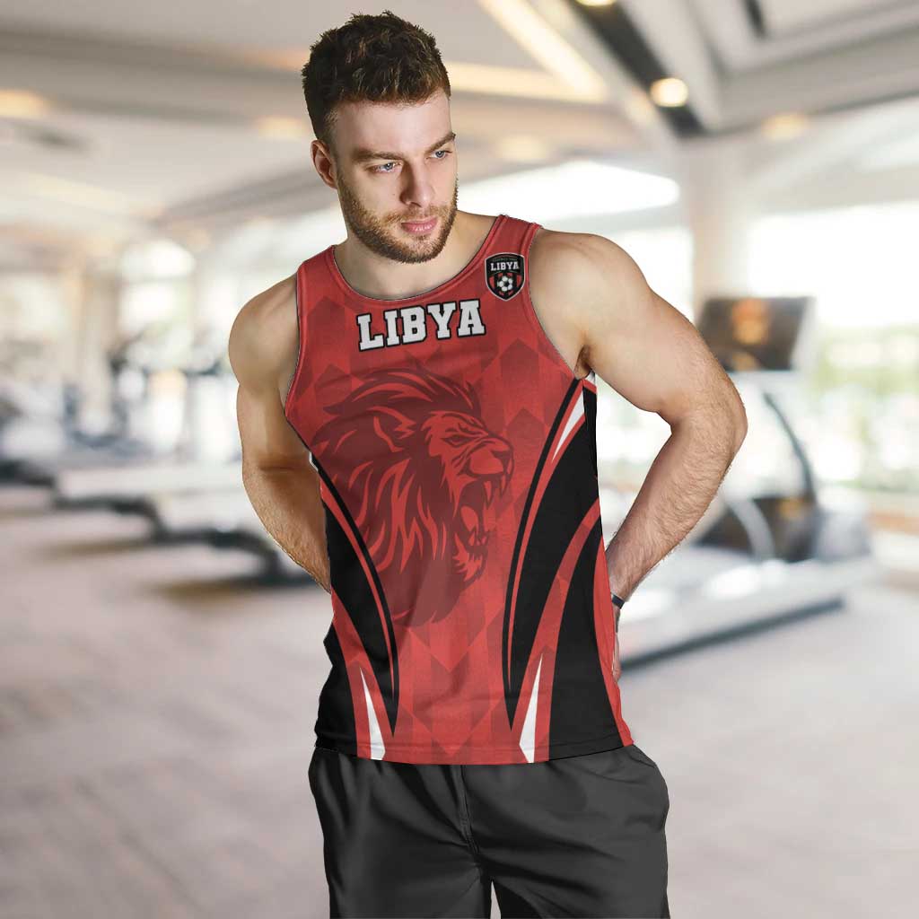 Custom Libya Football Men Tank Top Go Fursan al-Mutawasit