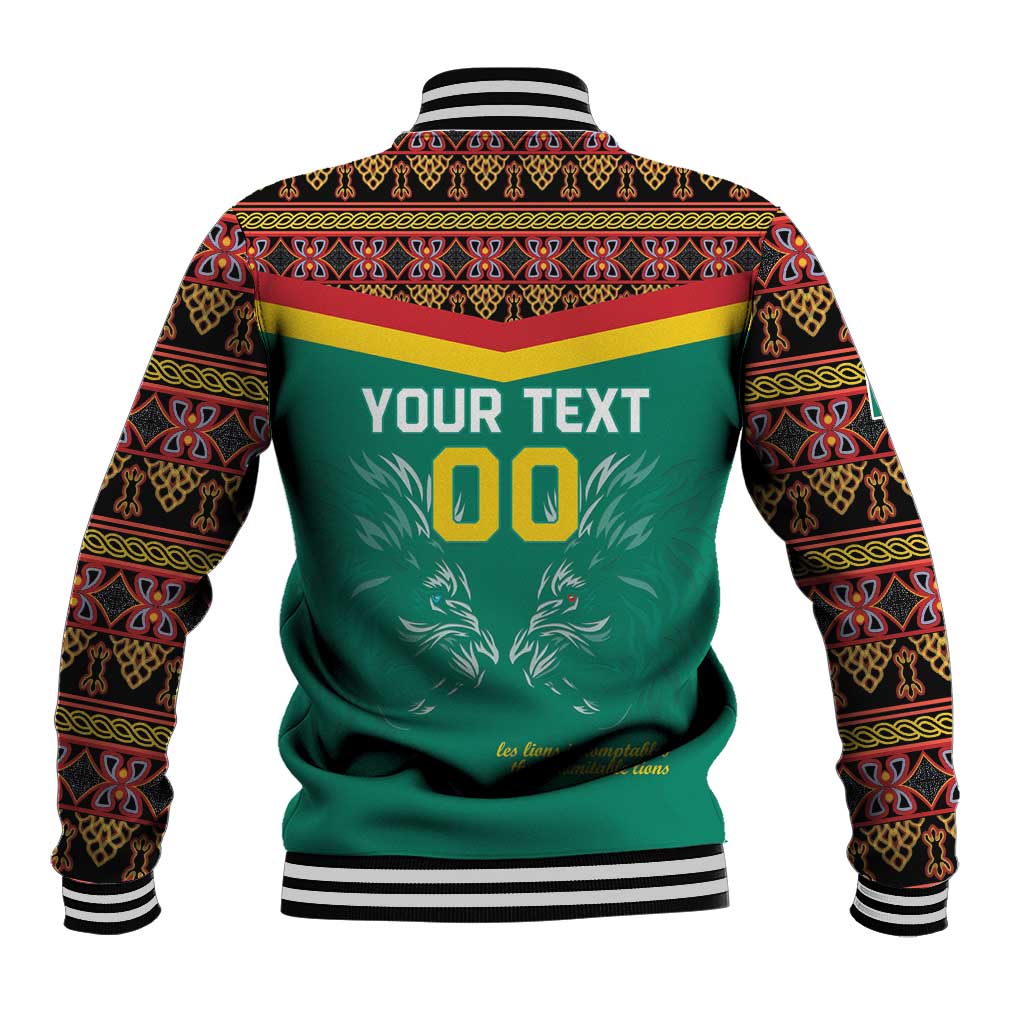 Custom Cameroon Football Baseball Jacket Go Champions - Toghu Pattern