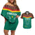 Custom Cameroon Football Couples Matching Off Shoulder Short Dress and Hawaiian Shirt Go Champions - Toghu Pattern