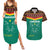 Custom Cameroon Football Couples Matching Summer Maxi Dress and Hawaiian Shirt Go Champions - Toghu Pattern