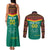 Custom Cameroon Football Couples Matching Tank Maxi Dress and Long Sleeve Button Shirt Go Champions - Toghu Pattern