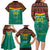 Custom Cameroon Football Family Matching Long Sleeve Bodycon Dress and Hawaiian Shirt Go Champions - Toghu Pattern