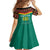 Custom Cameroon Football Family Matching Off Shoulder Short Dress and Hawaiian Shirt Go Champions - Toghu Pattern