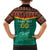 Custom Cameroon Football Family Matching Short Sleeve Bodycon Dress and Hawaiian Shirt Go Champions - Toghu Pattern